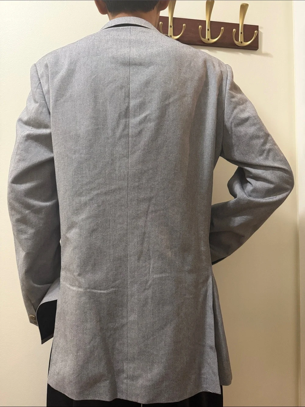 Men’s J. Crew Heather Gray Two-Button Sport Coat Size 40L